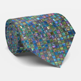 Belägger med tegel elegant glamorös Aqua färgat Slips