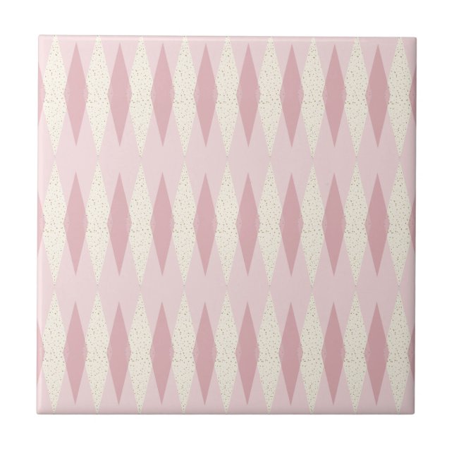 Belägger med tegel moderna rosa Argyle för det Kakelplatta (Framsidan)