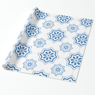 Belägger med tegel portugisiska Azulejo för Presentpapper
