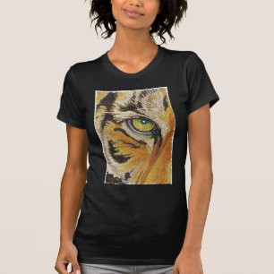"Belägger med tegel tigern" vattenfärg för T Shirt