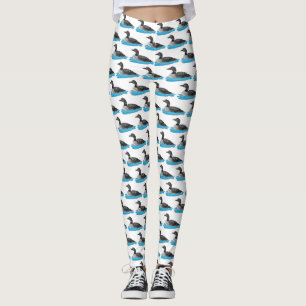 Beläggningsbild för fåglars tecknad leggings