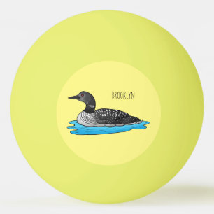 Beläggningsbild för fåglars tecknad pingisboll