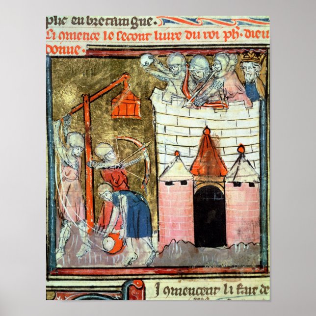 Belägringen av Chateau de Chinon Poster (Framsidan)