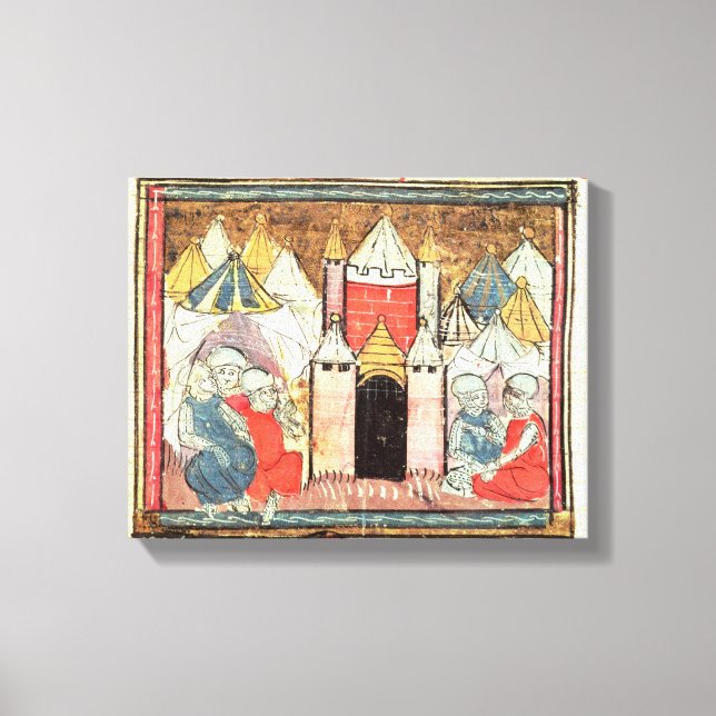 Belägringen av Chateau-Gaillard Canvastryck (Framsida)