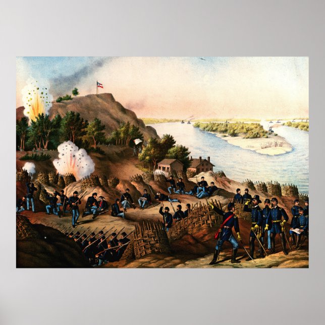 Belägringen av Vicksburg Ulysses S. Grant 1888 Poster (Framsidan)
