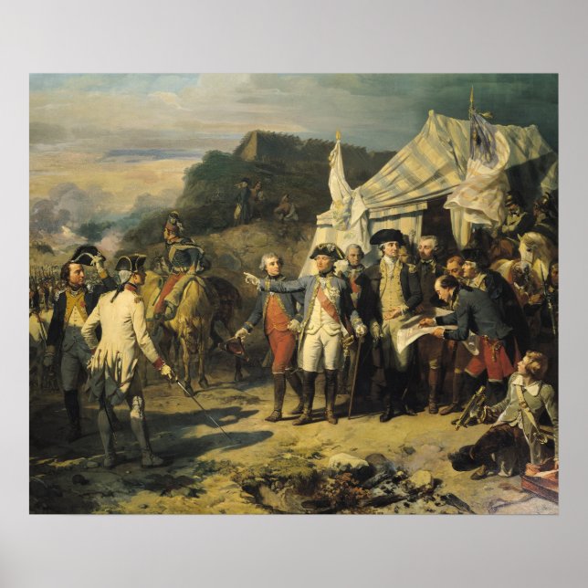 Belägringen av Yorktown, 17 oktober 1781, 1836 Poster (Framsidan)