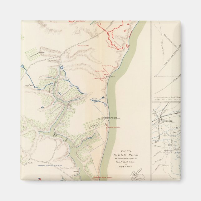 Belägringen av Yorktown Magnet (Framsidan)
