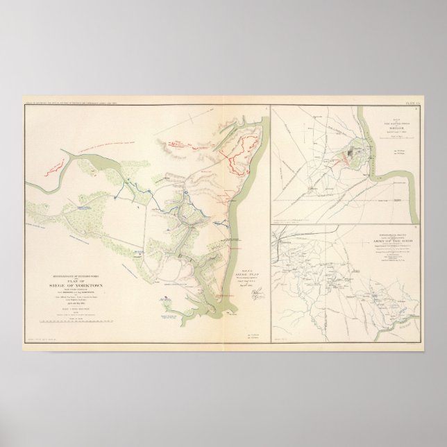 Belägringen av Yorktown Poster (Framsidan)