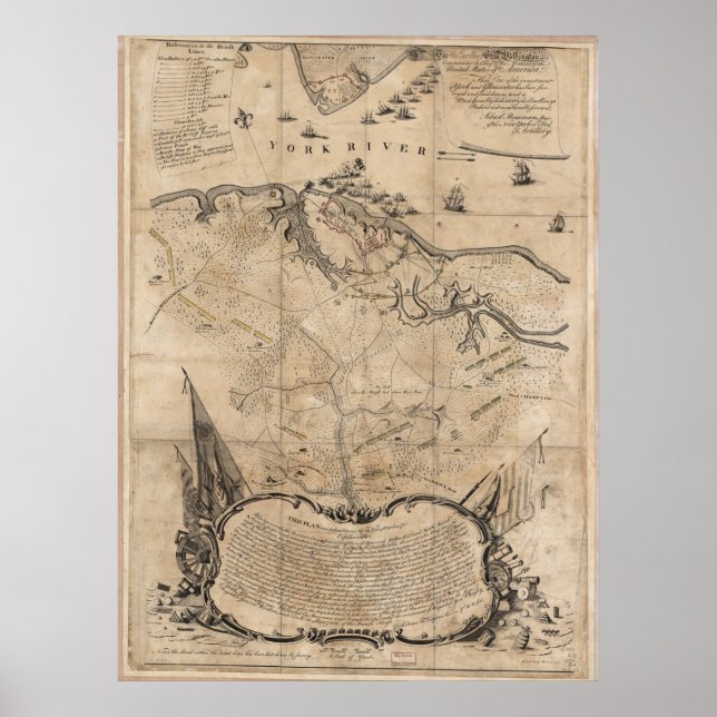 Belägringen av Yorktown Poster (Framsidan)