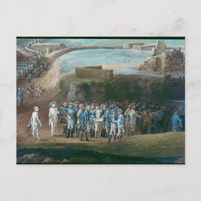 Belägringen av Yorktown Vykort (Framsida)