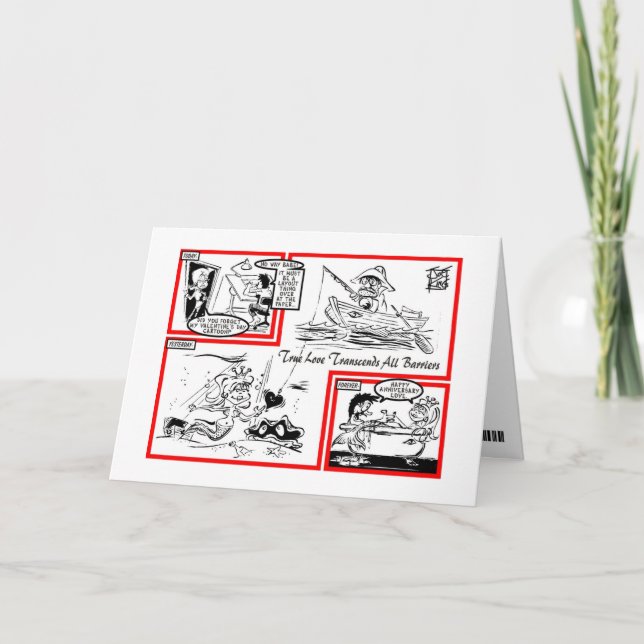 BELAGT: "LATE VALENTINE" HELGKORT (Framsida)