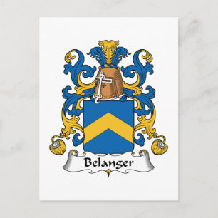Belanger Family Crest Vykort
