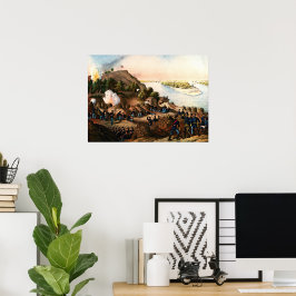 Beläning av Vicksburg Ulysses S. Grant 1888 Poster