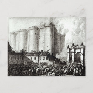 Beläningen av Bastiljen, 14 juli 1789 Vykort
