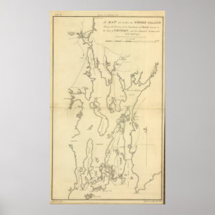 Beläningen av Newport, Rhode island Poster
