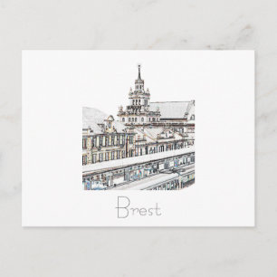Belarus Беларусь Brest Брэст Brest Postkort Kort