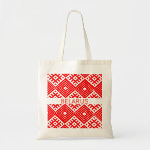 Belarus Беларусь Folk Pattern Handväskor Tygkasse