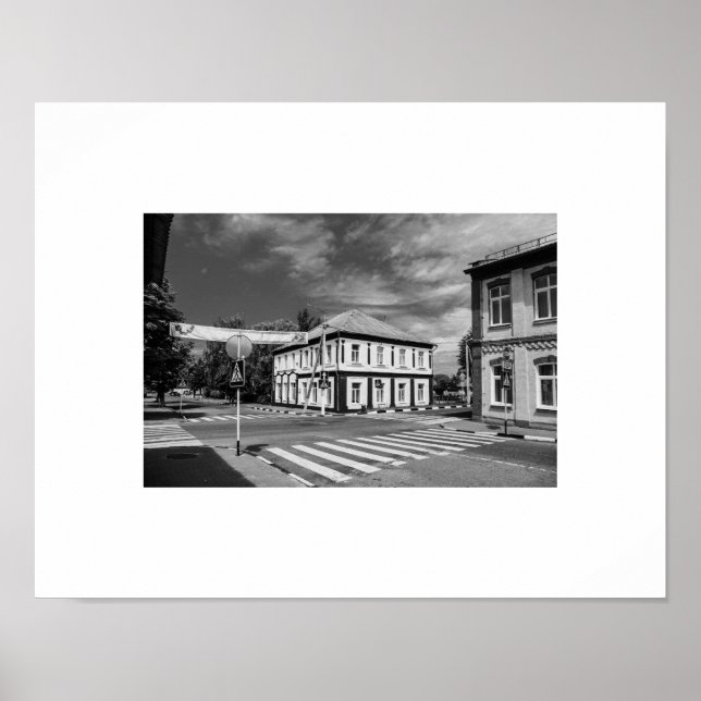 Belarus Беларусь Lepel Arkitektur Affisch (Framsidan)