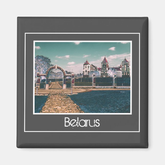 Belarus Беларусь Mir slott Arkitektur Magnet (Framsidan)