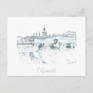 Belarus Беларусь Niasviž Nesvizh slott Postkort Vykort