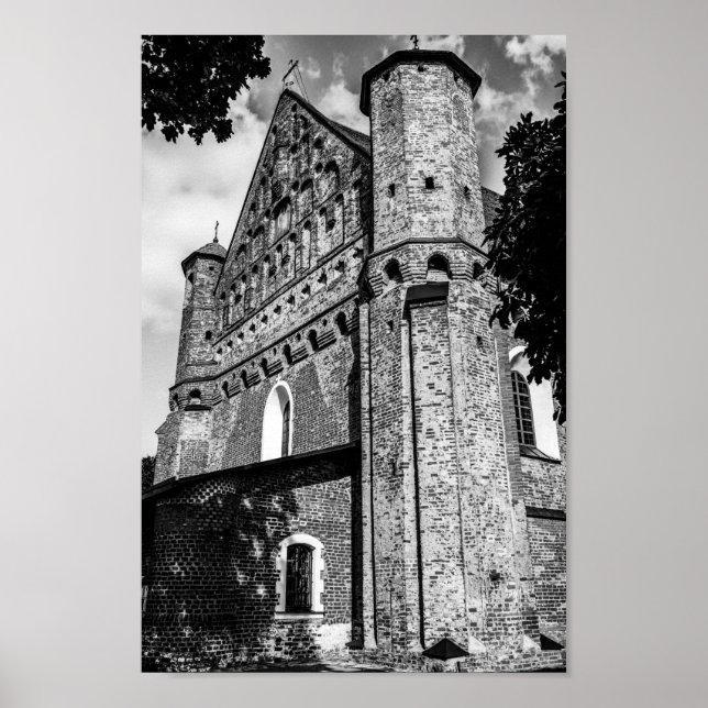 Belarus Беларусь Synkavichy Kyrka Arkitektur Poster (Framsidan)