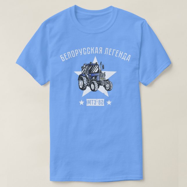 Belarus Bauer Tractor Farmers Tractor T Shirt (Design framsida)
