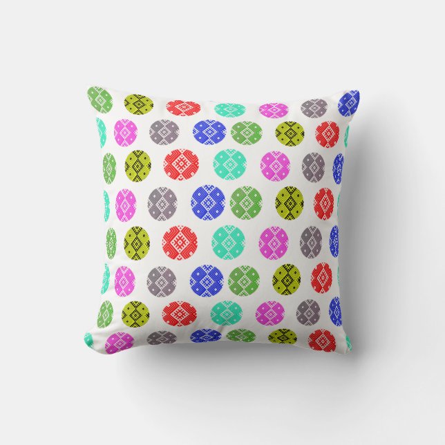 Belarus Folk Pattern Вышиванка Kuddelfodral Kudde (Framsida)