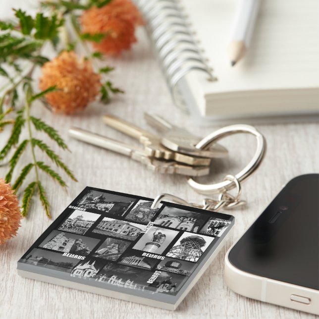 Belarus Gordno Brest Minsk Architecture Collage (Högra Framsidan)