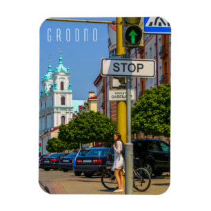 Belarus Grodno Cityscape City Architecture Magnet