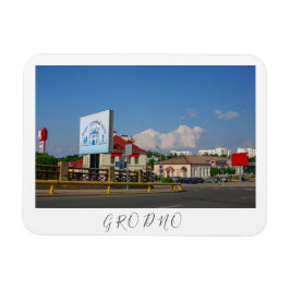 Belarus Grodno Cityscape City Architecture Magnet