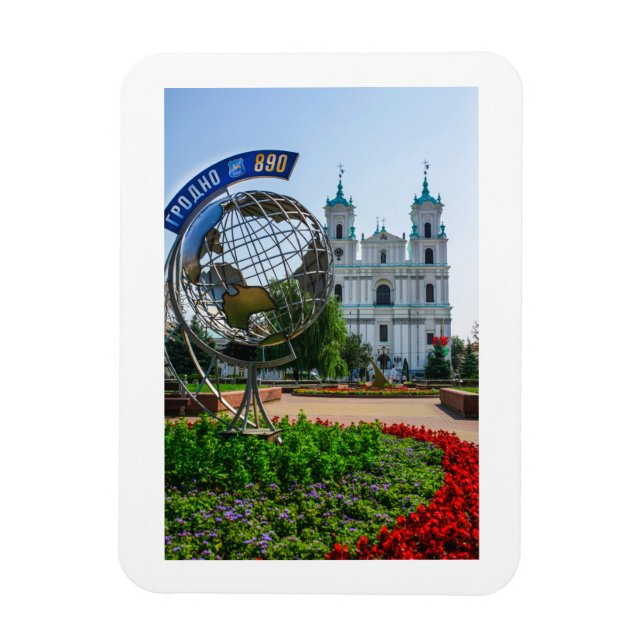 Belarus Grodno Cityscape City Architecture Magnet (Vertikal)