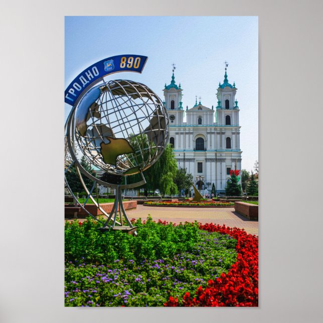 Belarus Grodno Cityscape City Architecture Poster (Framsidan)