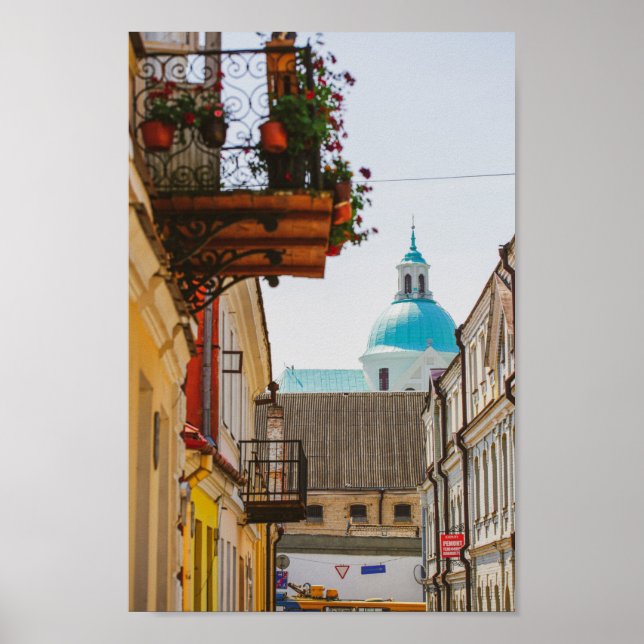 Belarus Grodno Cityscape City Architecture Poster (Framsidan)