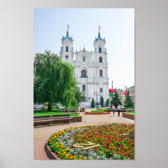 Belarus Grodno Cityscape City Architecture Poster (Framsidan)