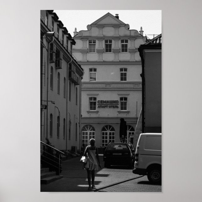 Belarus Grodno Cityscape City Architecture Poster (Framsidan)