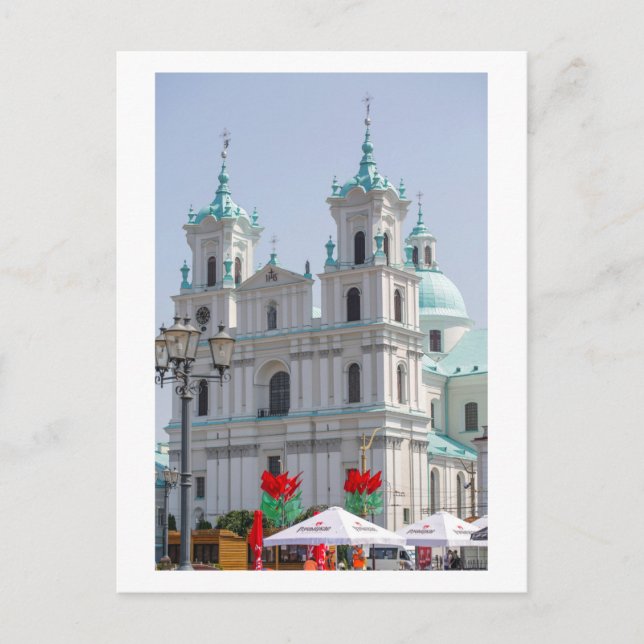 Belarus Grodno Cityscape City Architecture Vykort (Framsida)