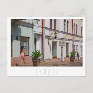 Belarus Grodno Cityscape City Architecture Vykort