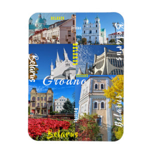 Belarus Grodno Stad Arkitektur Гродно Magnet