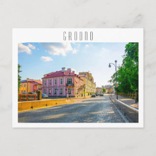Belarus Grodno Stadspanorama Stad Arkitektur Vykort