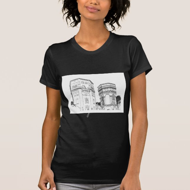 Belarus Grodno vattentorn T Shirt (Framsida)