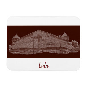 Belarus Lida Cityscape City Castle Architecture Magnet