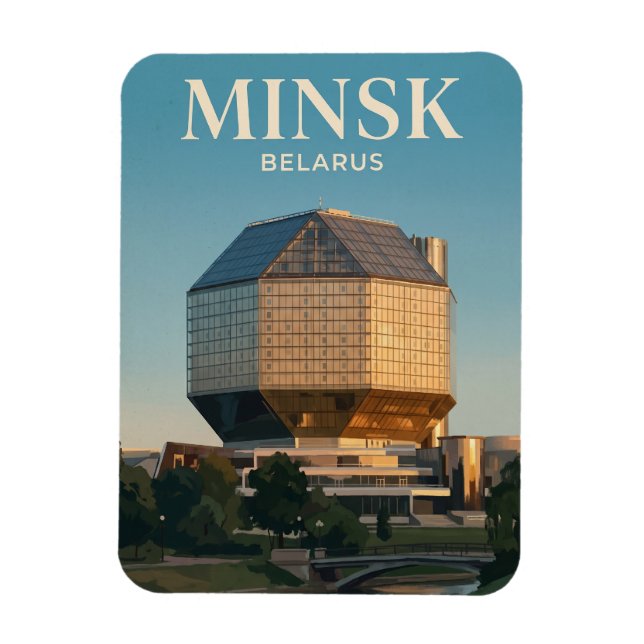 Belarus nationalbibliotek Belarus Magnet (Vertikal)