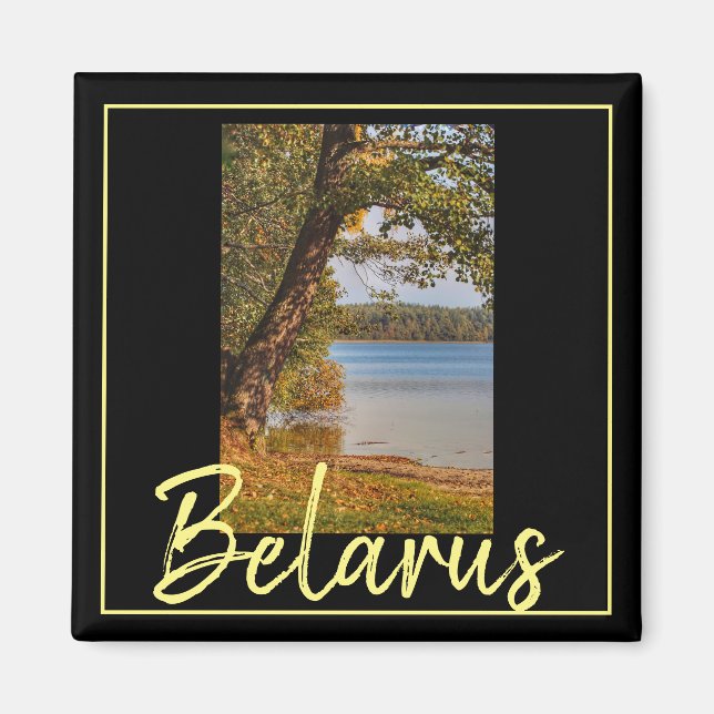 Belarus Natur Sjön Svityaz Magnet (Framsidan)