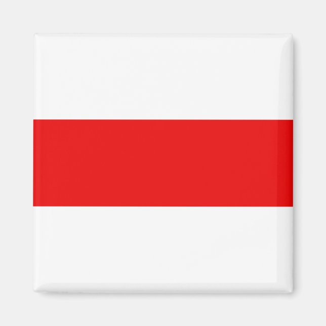 Belarus protest flag symbol red white revolution f magnet (Framsidan)