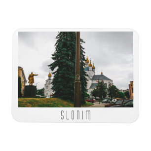 Belarus Slonim City Town View Architecture Lenin Magnet