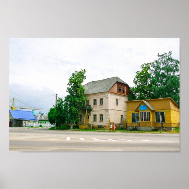 Belarus Slonim Life Cityscape Architecture Poster (Framsidan)