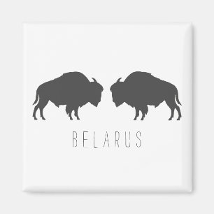 Belarus Vitbisenträdet Зубр Беларусь Resa Magnet
