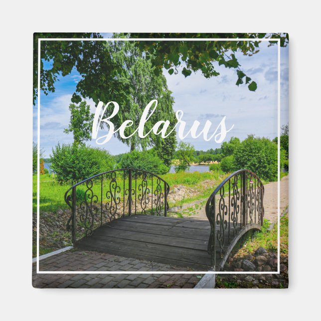 Belarus Vitrypslandskap Natur Magnet (Framsidan)