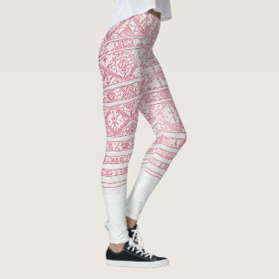 Belarus Vitryska nationella folkdräktsmönster Byxo Leggings