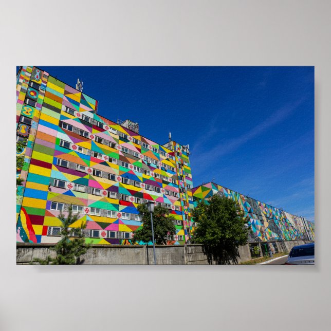 Belarus Vitryssida Minsk Arkitektur Affisch (Framsidan)